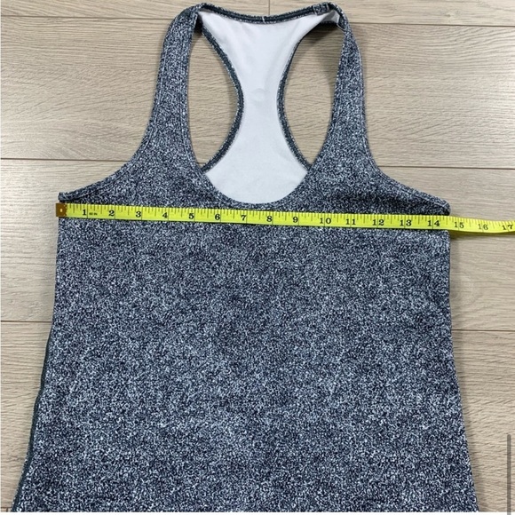 Lululemon Cool Racerback Tank Top Rio Mist White Black - Picture 10 of 12